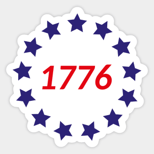 13 Star Betsy Ross 1776 American Flag Sticker